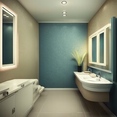 bathroom illustration background