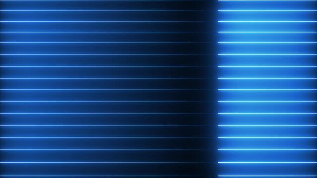 Blue color neon line animation. Animated glowing bright neon line. neon line background.