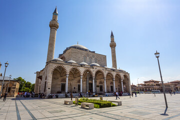 The Selimiye Mosque is located near the Mevlana mausoleum