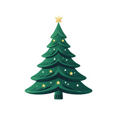 christmas tree on a transparent background PNG for easy decorating your projects.