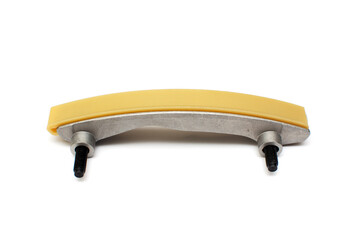 Car chain brake on isolated white background. New spare part.