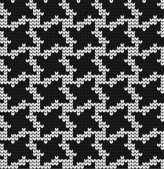 Knitted texture seamless pattern. Vector seamless background for banner, website, postcard, wallpaper, clothing and design. Festive Sweater Design. Seamless Knitted Pattern.