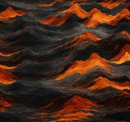 orange and black  pattern