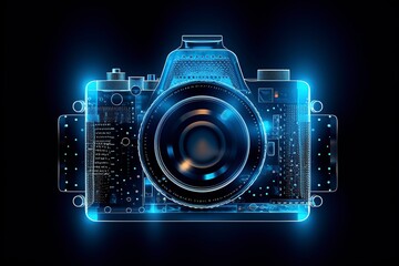 blue transparency camera