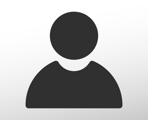 Human Profile man flat icon web, app, ui ux, mall sign, door label, vector design element, digital, print