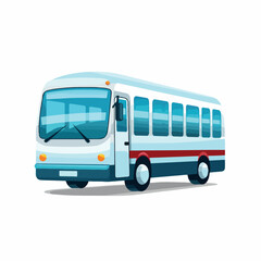 Bus in cartoon, doodle style. 2d vector illustration in logo, icon style. AI Generative