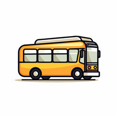 Obraz na płótnie Canvas Bus in cartoon, doodle style. 2d vector illustration in logo, icon style. AI Generative