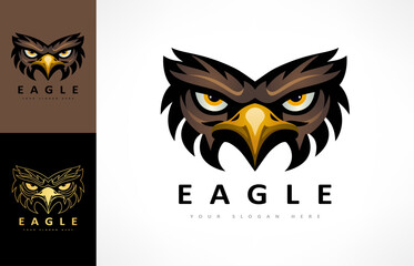 Eagle logo bird vector. Animal design.