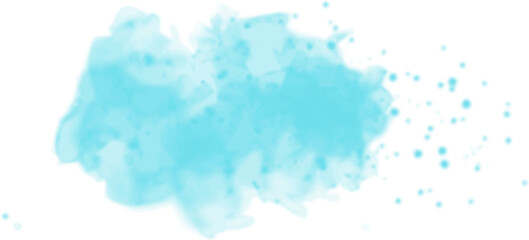 blue watercolor splashes