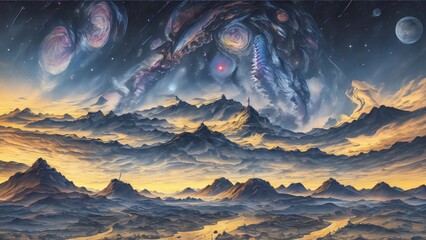 Galaxies, nebulae, and stars are the wonders of the night sky. They reveal the secrets of the universe and its creation. Generative AI