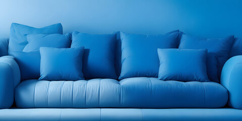 Obraz premium sofa with pillows