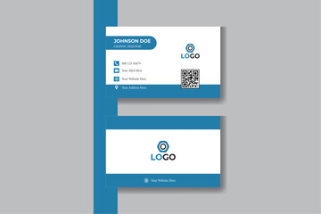 Double-sided creative business card design template
