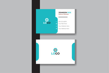 Double-sided creative business card design template

