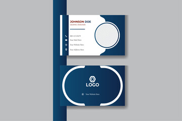 Double-sided creative business card design template

