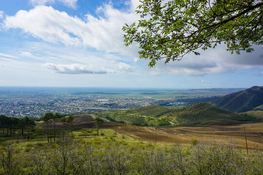 Scenic natural landscapes along the route from Baku to Gabala