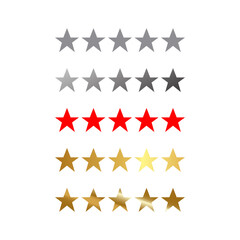 5 Stars Review feedback icons ui ux designs, banners, digital, website, marketing vector deign element