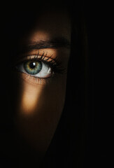 eye in the dark