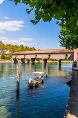 Le vieux pont de Diessenhofen, frontière entre Suisse et Allemagne
