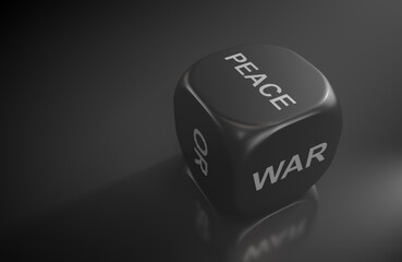 Geopolitical games. Dice with options: war or peace