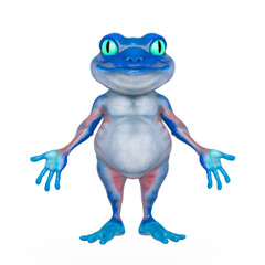 Fototapeta premium little frog cartoon is here