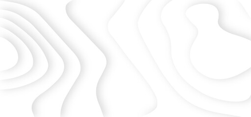 White abstract geometric pattern background, wave and curve abstract background. Abstract wavy line 3d paper cut white background.