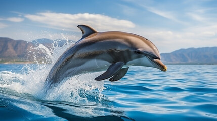 dolphin jumping out of water