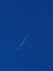 plane on blue sky