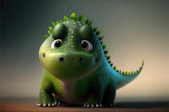 adorable baby dinosaurs, little monsters. Baby creatures. Pet.