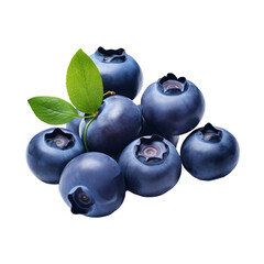 Blueberries Isolated on Transparent Background - Fresh and Vibrant Blueberry Delights