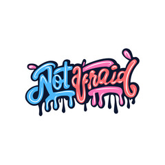 Graffiti lettering typography art illustration