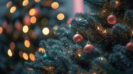 Fototapeta premium Christmas tree background.