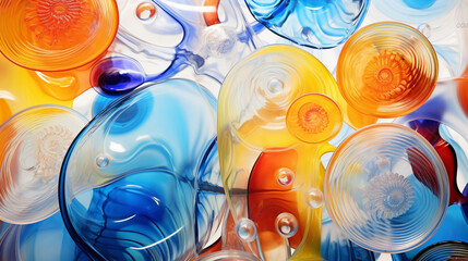 Abstract Glassblowing Art texture background
