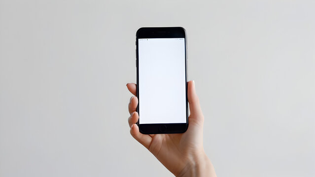 Holding smartphone with visible screen.segurando Smartphone  com tela visivel.