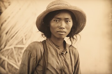 burmese asian farmer