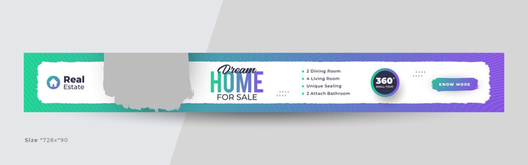 Real estate web banner template