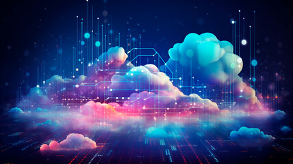 cloud computing technology concept