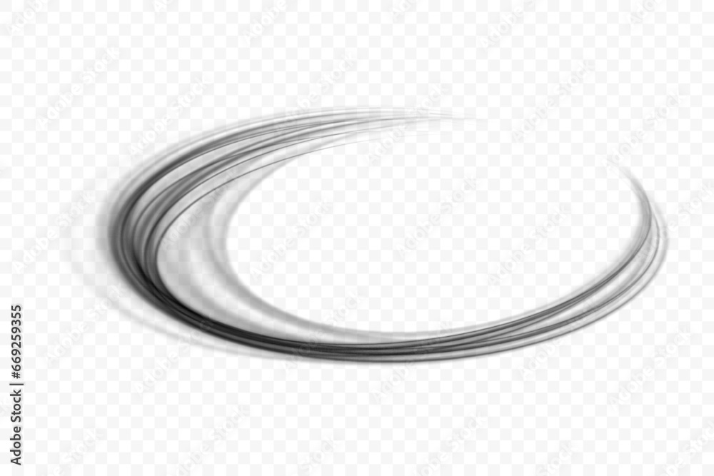 Aufkleber luminous black lines of speed. light glowing effect . abstract motion lines. png format. light trail