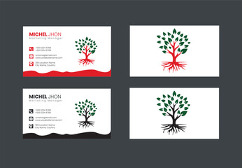 Fototapeta na wymiar Vector Simple and Clean Corporate Modern Business Card Design