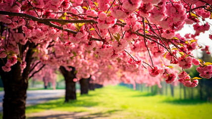 spring flowers of fruit trees