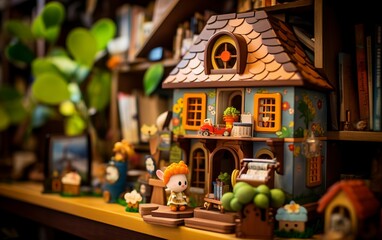 Colorful Dollhouse: A Miniature World of Festive Delights
