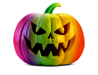 LGBTQ Pride Pumpkin for Halloween