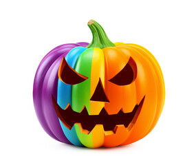 LGBTQ Pride Pumpkin for Halloween