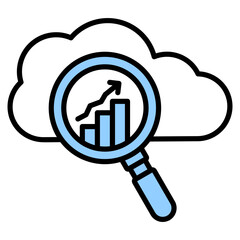 Cloud Analytics Icon