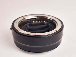 Mount adapter with contact group for lenses from one system to another. Technologies of combining different brands.