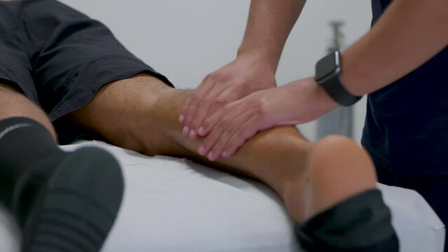 Calf leg massage 4k 50fps