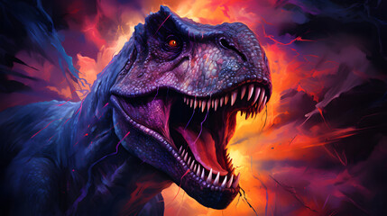 T-Rex, dinosaur	
 - obrazy, fototapety, plakaty