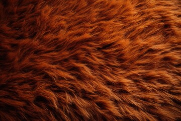 Naklejka premium Brown fine short fur carpet close up 