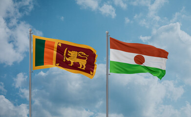 Niger national flags, country relationship concept