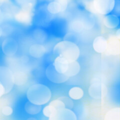 Light blue bokeh square background, Suitable for Ads, Posters, Banners, holidays background, christmas banners, and various graphic design works