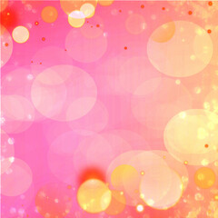Pinkish, orange bokeh square background, Suitable for Ads, Posters, Banners, holidays background, christmas banners, and various graphic design works